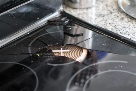 glass top stove broken